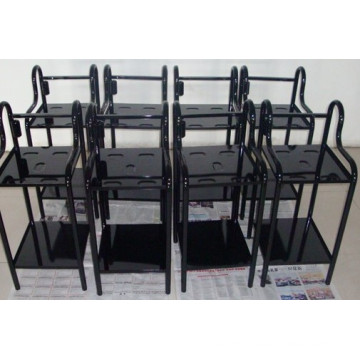 Black Painted Stamping and Welding Trolley for Beauty Apparatus Parts